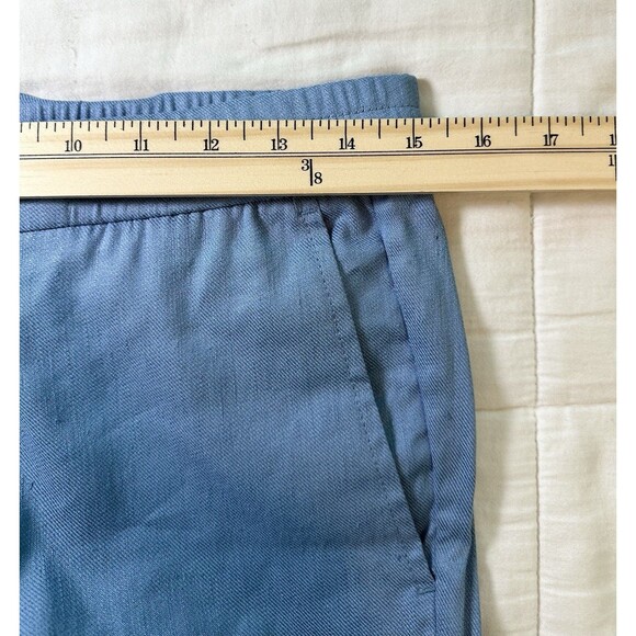 BUGATCHI Tristan Drawstring Pants Air Blue Linen Blend Men's SMALL NWOT‎ - Picture 10 of 12